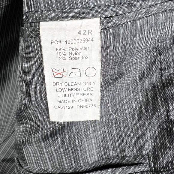 Calvin Klein Men 42R Black Corduroy Sport Coat Double Vented Timeless Minimalist - Picture 15 of 16